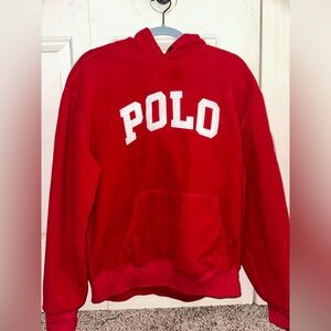 Vintage large polo Ralph Lauren fleece hoodie